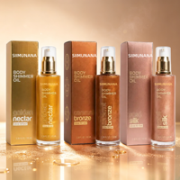Huile Scintillante Corps 3 Teintes – Hydratante, Effet Bronze Doré, Rose et Champagne pour Tous Types de Peau