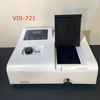 Équipement de laboratoire de spectrophotomètre visible à bas prix 721 spectrophotomètre de longueur d'onde 340nm-1020nm