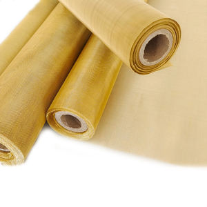 Maille de fil de cuivre <span class=keywords><strong>Faraday</strong></span> Emf Blindage 99.9% Électrode de maille en laiton pur personnalisée par les producteurs chinois - Product Image 5