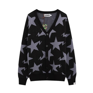 Maglione di lana Unisex di alta qualità per i bebè esclusivo Trendy Full Body con stelle girocollo largo invernale - Product Image 2