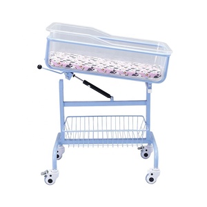 Cuna de Alta Calidad para Bebés, Cuna de <span class=keywords><strong>Hospital</strong></span> para Recién Nacidos, Cuna Ajustable con Ruedas Silenciosas y Cesta de Almacenamiento - Product Image 1