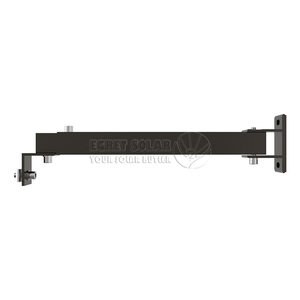 Système de support d'installation photovoltaïque pour <span class=keywords><strong>toit</strong></span> plat, réglable, avec pieds avant et arrière, noir et argenté - Product Image 3