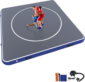 Tapis de gymnastique gonflable antidérapant pour arts martiaux 3m x 3m PVC pour entraînement de Jiu Jitsu BJJ MMA Judo pliable OEM - Product Image 2