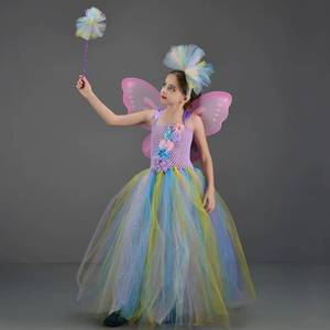 Nuevo Disfraz de Princesa de Hadas para Halloween 2026, Vestido de Tul con Alas para Niñas, para Fiestas de Cumpleaños, Navidad y Festividades - Product Image 5