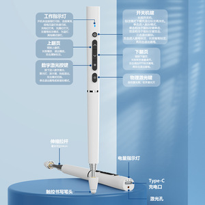 Seewo PH402 Digital Dual Laser Telescopic Pointer Touch Page Turner For Education <b>Physics</b> Teaching - Product Image 4