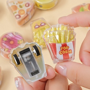 Jouet fantaisie en forme de nourriture mignonne, voiture de dessin animé, hamburger, en plastique écologique, à friction, œuf torsadé, cadeau original - Product Image 2
