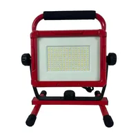 Projecteur LED industriel portable pour chantier 100W 10000lm Luminosité IP54 Étanche 5000K Lumière du jour Aluminium Trépied Dimmable