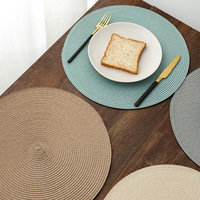 Nappe Western PP de cuisine domestique Isolant thermique et imperméable Tapis de table résistant à l'huile Tissé à la main