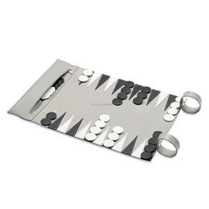 Set di Scacchi in Pelle Rolls Royce, Gioco Internazionale Giudaico <span class=keywords><strong>Othello</strong></span>, Tris, Backgammon, Dama, Regalo Ebraico, Set di Scacchi in Pelle - Product Image 3