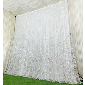 Rideaux de mariage à paillettes à deux couches personnalisés, panneaux de fond à paillettes pour la décoration d'événements de fête - Product Image 3