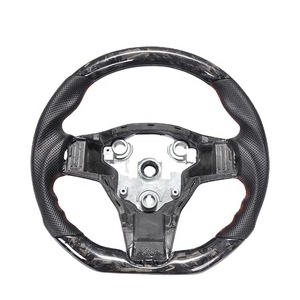 Volant de voiture en fibre de carbone modèle 3 Forge pour Tesla modèle 3 2018 + - Product Image 1