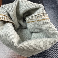 Tissu denim non fini en rouleau, tissé, teint en fil, extensible, avec envers en tissu éponge, poids lourd, 8 pièces, Lizhi XH5061KA, pour vêtements de garçons et de filles