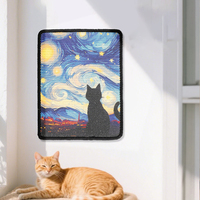 Tapis à gratter pour chat en sisal personnalisable, monté au mur, durable, résistant aux déchirures, jouet pour animaux de compagnie pour soulager l'ennui, produits pour animaux de compagnie