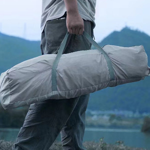 Tente de camping légère et portable 4 saisons en polyester 210D, version économique pour 3-4 personnes, 3 chambres, salon, imperméable - Product Image 6