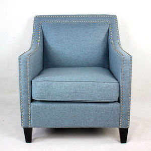 Poltrona dal Design Accattivante per Soggiorno in Blu Navy Chiaro - Product Image 1