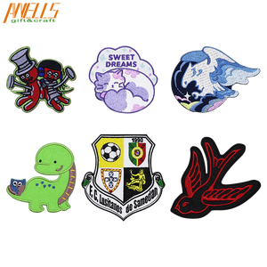 個別カスタム楽しいプレーンスカウトフォックスベア刺繍バタフライアップリケパッチヒートシールバッキングバルクバッグ用 - Product Image 5