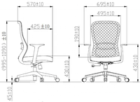 ICON Chaise de bureau pivotante de luxe pour réunion Chaise d'ordinateur OEM Chaise ergonomique Mobilier de bureau Chaise réglable de direction en maille