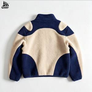Custom logo Men Polar <strong>Fleece</strong> <strong>Jacket</strong> Fuzzy Zip up Embroidery Fluffy <strong>Thick</strong> Blank Heavy Winter Warm Masked Sherpa <strong>Jackets</strong> - Product Image 2