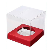 Boîte à cupcakes de luxe Boîte à cupcakes de Noël transparente en plastique recyclé et emballage pour boîtes à desserts de Noël