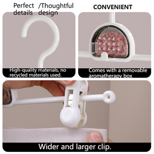 Meilleure vente durable à un niveau anti-dérapant en plastique aromathérapie vêtements organisateur cintre <span class=keywords><strong>Invisible</strong></span> cadre suspendu pour la maison - Product Image 2