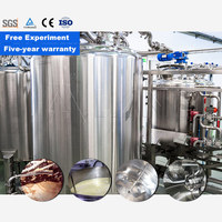 Cuve de mélange chimique LANE en acier inoxydable, cuve de mélange industrielle à double enveloppe chauffante et refroidissante avec agitateur