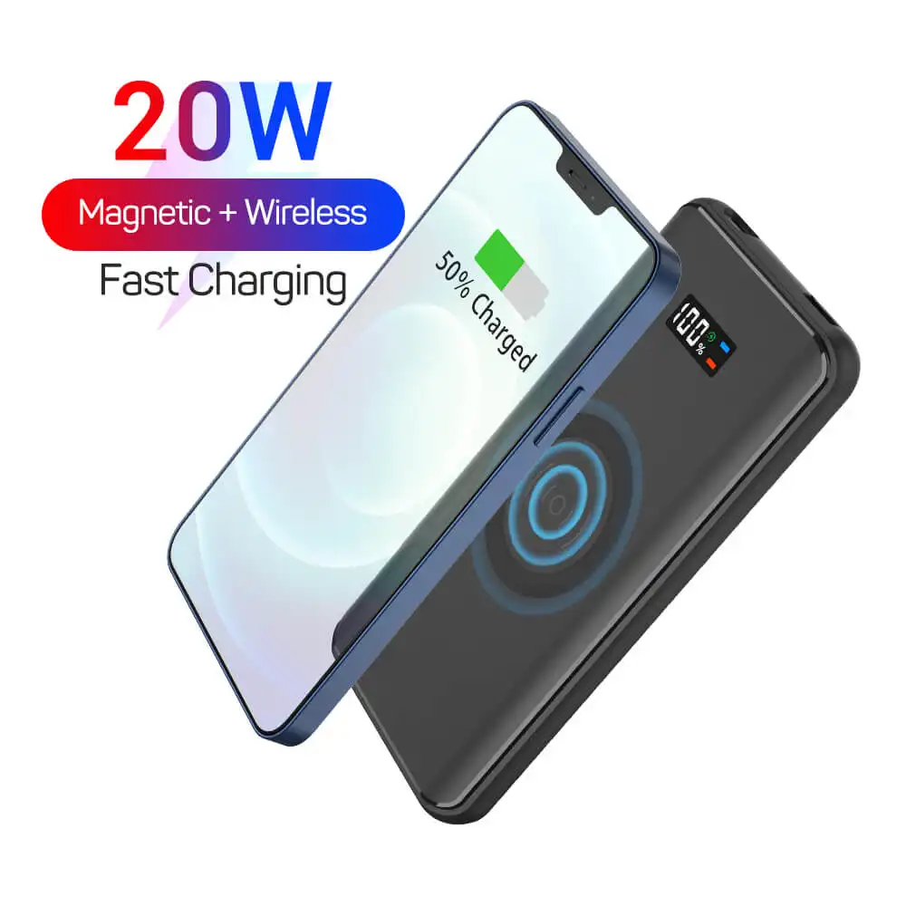 Magnet Portable Mobile Power Bank Mag safe External Battery Pack Wireless Charger Powerbank for Magsafes for iphone Android