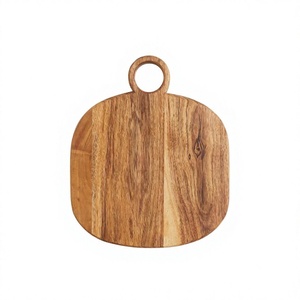 Planche à découper en bois, plateau de service, écologique, forme rectangulaire, épaisseur 2,0 cm, passe au lave-vaisselle, accessoire de cuisine décoratif - Product Image 3
