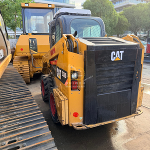 Mini-chargeuse sur pneus d'occasion CAT236D pour travaux de terrassement, chargeuse sur pneus d'occasion CAT 236D 246D 249D, mini-matériel de construction - Product Image 3