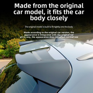 Aileron supérieur de pare-chocs arrière ABS modifié Abt Sports Version 20-24 SQ5 pour Q5L SQ5 Q5L Sports Car Spoiler Abt Sports Version - Product Image 2