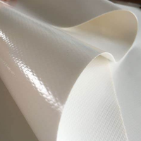Offre Spéciale Diverses bâches de polyester enduites de vinyle de bâche de PVC de couleur mate 600 Gr/m2 coupés du rouleau, largeur 2,04m
