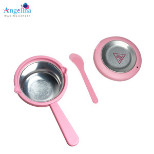 Hot Selling <strong>Pink</strong> 200cc Mini Wax Heating <strong>Warmer</strong> Fast Heating Adjustable Temp Wax Pot Heater Handle for Face <strong>Body</strong> Feet Use JP Plug - Product Image 2