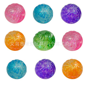 Jouet anti-stress transfrontalier très populaire, boule de décompression scintillante et colorée en forme de boulette vapeur - Product Image 6