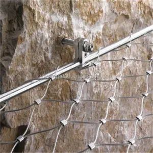 Yüksek kaliteli paslanmaz çelik kablo ağı/paslanmaz çelik tel halat mesh/yüksük tipi tel halat örgü