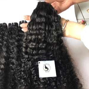 Lot de Cheveux Remy Vietnamiens 100% Vierges Grade 10A, Ondulation Profonde Lâche, Super Double Drawn, Cuticules Alignées, Boucles Lâches Élégantes - Product Image 2