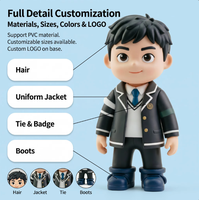 Figura de Personaje de Dibujos Animados Personalizada en ABS/PVC/Plástico con Detalles Pintados a Mano, Pieza Coleccionable para Exhibición de Marcas
