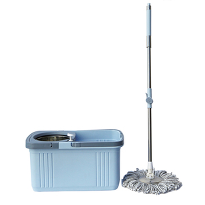 Ensemble serpillière rotative et seau, manche en acier inoxydable, têtes en <span class=keywords><strong>microfibre</strong></span>, rotation à 360°, outil de nettoyage des sols, maison, bureau, hôtel, vente en gros - Product Image 2