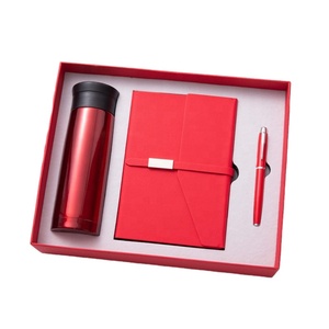 סיטונאית בקבוק מחברת עור חברה סיטונאית סטים מתנות יוקרה מותאם אישית a5 יומן מכתב פגישה פנקס מתנה עם עט - Product Image 1