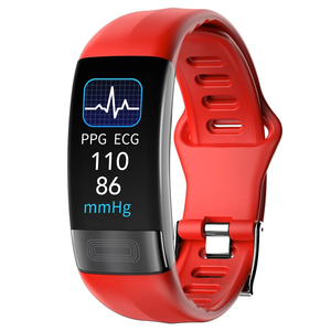 Chất lượng cao P11 cộng với Vòng đeo tay Heart Rate Monitor Android thể thao ECG huyết áp nhiệt độ cơ thể thông minh đồng hồ - Product Image 1