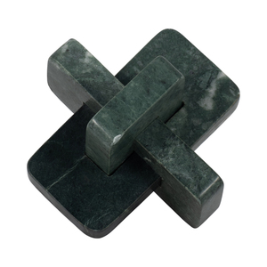 Scultura a nodo in marmo per l'arredamento del soggiorno, decorazione da tavolo per bagno, ufficio, mensola, ingresso, consolle. - Product Image 2