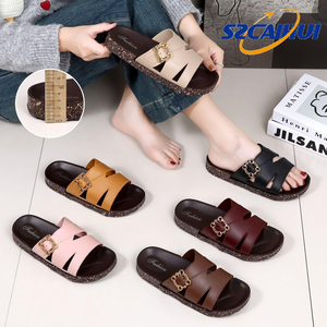 รองเท้าแตะแบบสวมเปิดนิ้วเท้า สำหรับวัยรุ่น ผลิตจาก PVC กันน้ำ แห้งเร็ว กันลื่น เหมาะสำหรับกิจกรรมกลางแจ้ง - Product Image 3