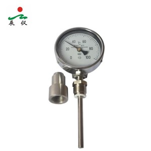Termómetro Bimetálico Radial de Tipo Dial Haichen de la Mejor Calidad, 450 Grados Celsius, Base de Montaje OEM de Acero Inoxidable IP65 con Rosca/Brida - Product Image 1