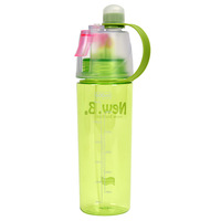 LOGO personnalisé nouveau cadeau 400ML 600ML tasse à boire en plastique brumisateur escalade vaporisateur créatif Sports de plein air vaporisateur bouteille d'eau