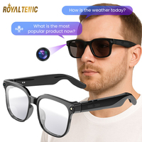 Lunettes Intelligentes M02s avec Caméra 8MP, Assistant Vocal IA, Double Micro, Transfert Wi-Fi et Audio Open Ear