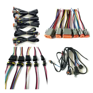 2P/3P/4P/6P/8P/12P custom automotive industrial equipment cable assembly deutsch car connectors wiring harness manufacturing