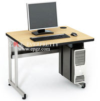 Table de bureau moderne de haute qualité, bureau d'ordinateur convertible avec support pour ordinateur de bureau, design intelligent