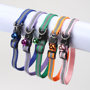 <span class=keywords><strong>Collar</strong></span> Personalizado con Logotipo y Color, Diseño Simple con Cierre de Seguridad, <span class=keywords><strong>Collar</strong></span> con Campana y Color Reflectante para Gatos - Product Image 1