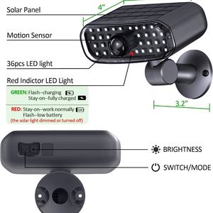 NOUVEAU  Lampe solaire à capteur de mouvement très vendue pour la décoration du jardin ou de la cour, IP65, étanche - Product Image 6