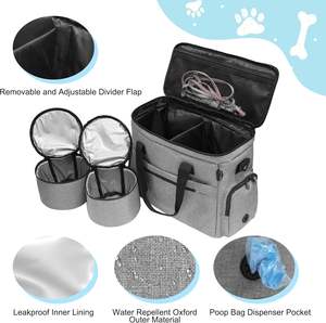 Bolsa de Viaje <span class=keywords><strong>para</strong></span> Perros de Poliéster Personalizada de Fábrica, Maleta <span class=keywords><strong>para</strong></span> <span class=keywords><strong>Mascotas</strong></span>, Bolso de Transporte <span class=keywords><strong>para</strong></span> <span class=keywords><strong>Mascotas</strong></span> de Fin de Semana con Tazón Plegable - Product Image 2