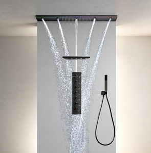 Ensemble <span class=keywords><strong>de</strong></span> <span class=keywords><strong>douche</strong></span> <span class=keywords><strong>thermostatique</strong></span> <span class=keywords><strong>de</strong></span> luxe extra-large 1200*300 MM avec effet cascade <span class=keywords><strong>de</strong></span> plafond pour une expérience <span class=keywords><strong>de</strong></span> <span class=keywords><strong>douche</strong></span> intégrale ultime - Product Image 1