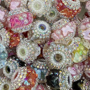 19mm手作りDIYキャッツアイドリルひも電話アクセサリーラインストーンビーズDIYペンビーズ - Product Image 4